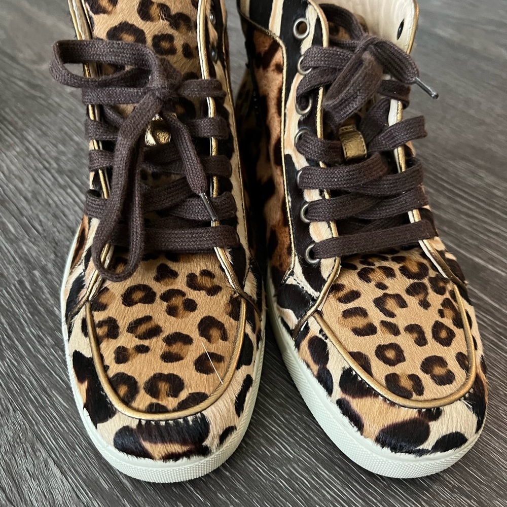 Christian Louboutin Leopard Hightop Sneakers
